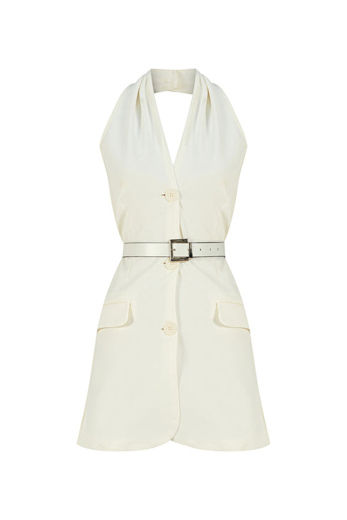 Jasmine halter neck mini dress